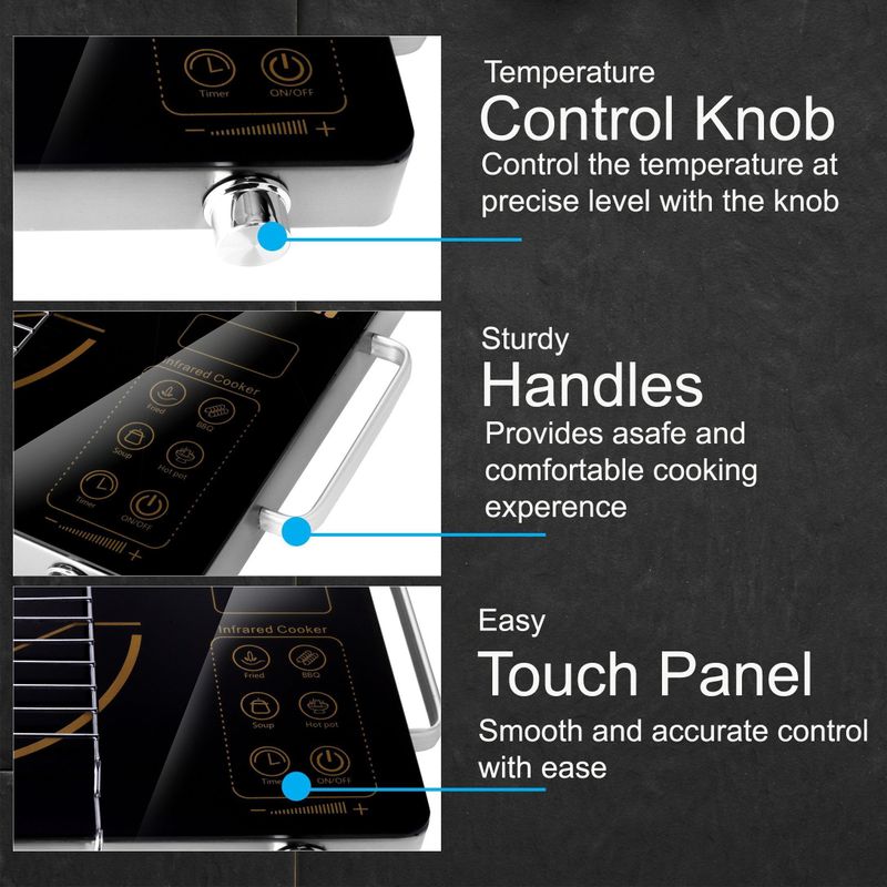 KAPLI 2500W Infrared Cooktop Black - Image 5