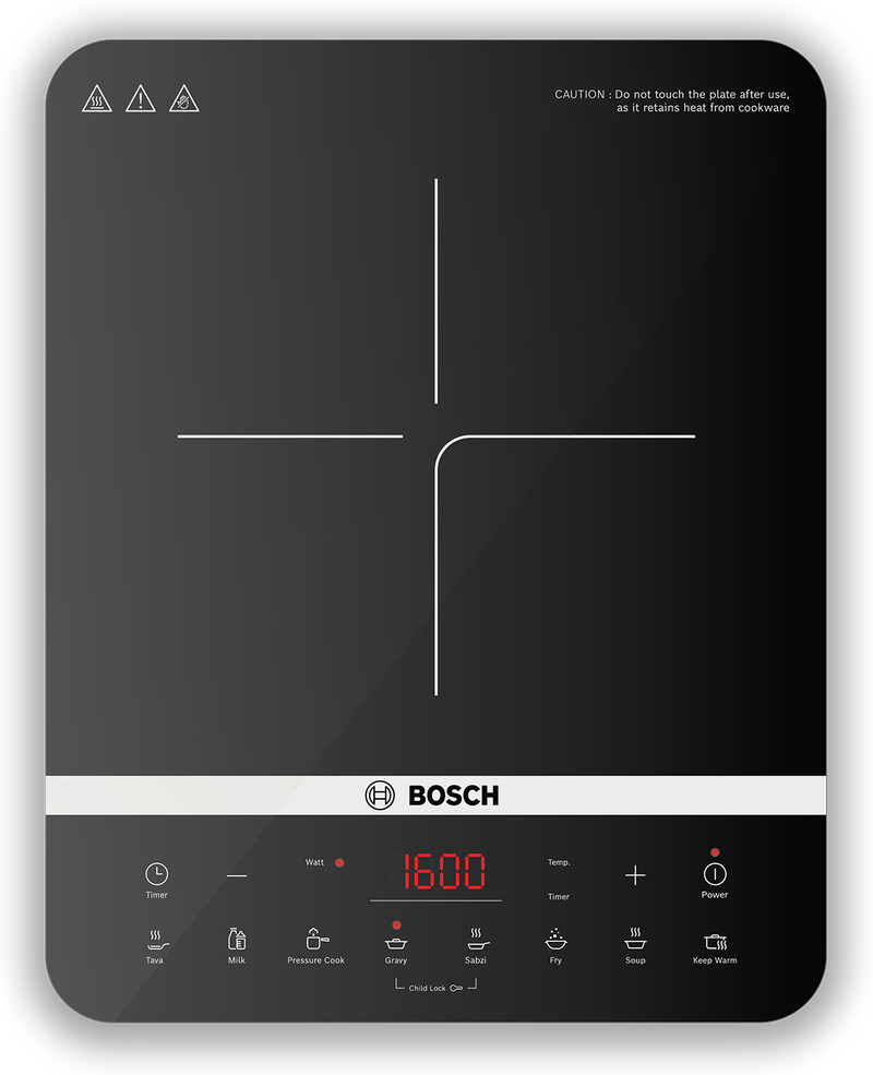 BOSCH 2100 W Induction Cooktop Touch Panel Black, PI815S11EI