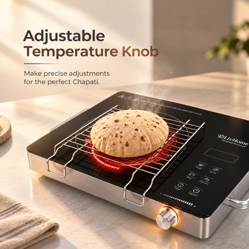 LivHome 2200W Infrared Cooktop Black - Image 5