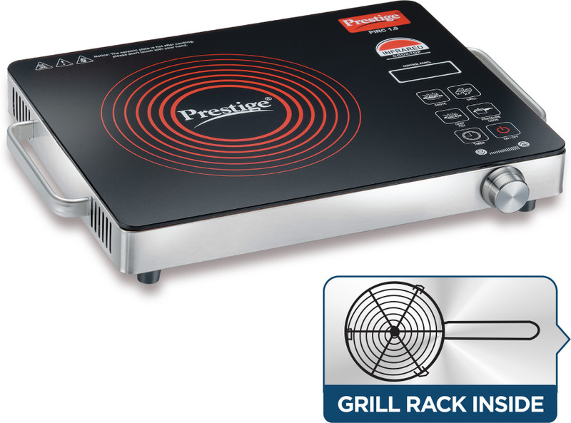 prestige 2200 w infrared cooktop touch panel