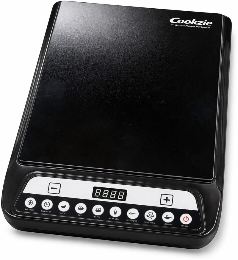 Cookzie 1800 W Induction Cooktop Push Button Black, MIC1800