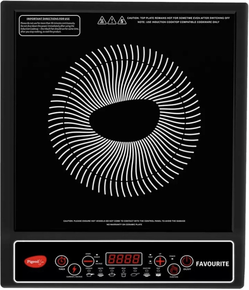 Pigeon Favourite 1800W Induction Cooktop at ₹1,965 – Flipkart