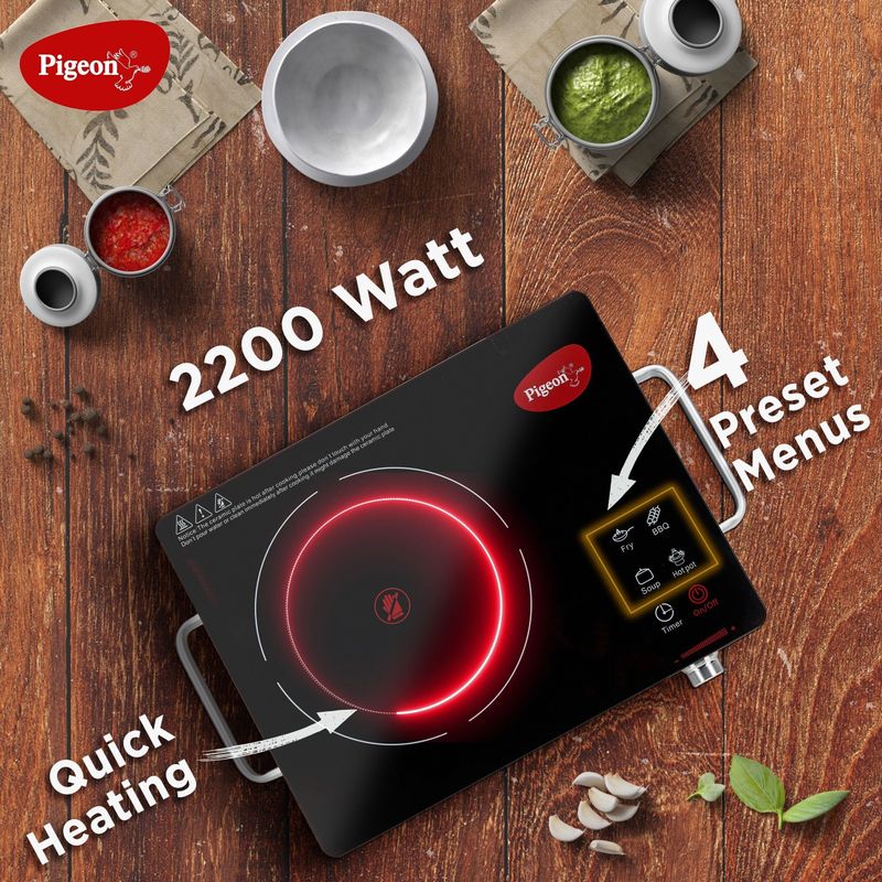 Pigeon 2200W Radiant Cooktop Black - Image 6