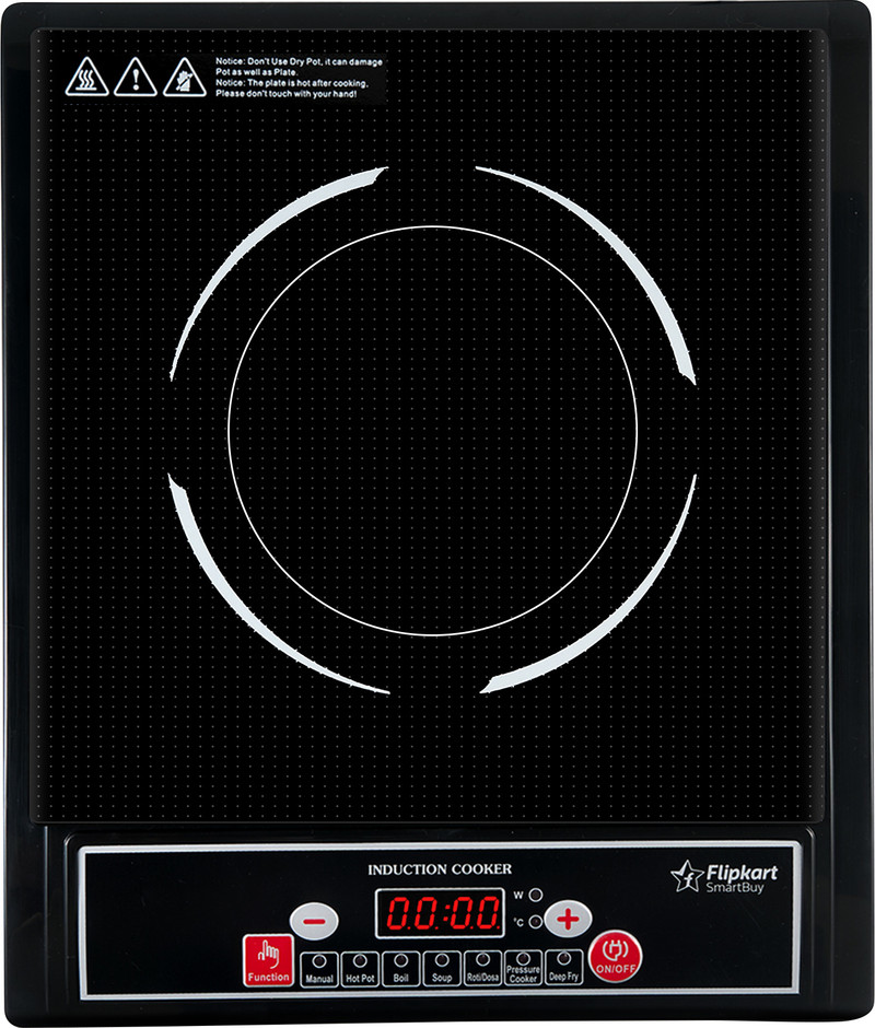 Flipkart SmartBuy 1400 W Induction Cooktop Push Button Black, PowerPlus