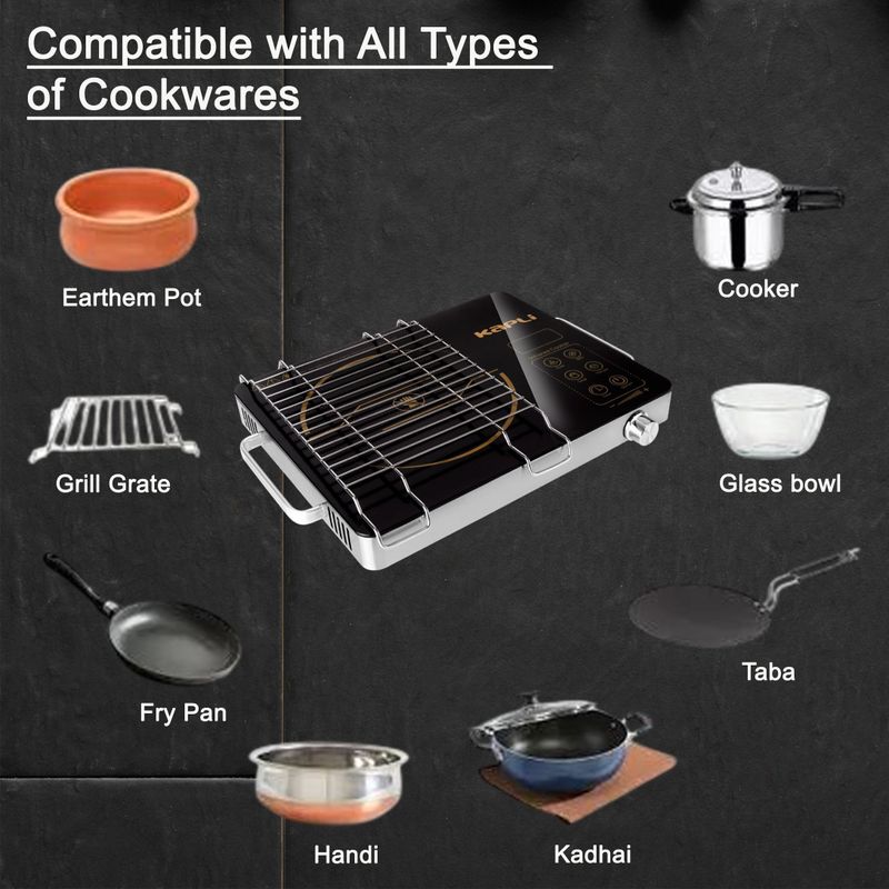 KAPLI 2500W Infrared Cooktop Black - Image 3