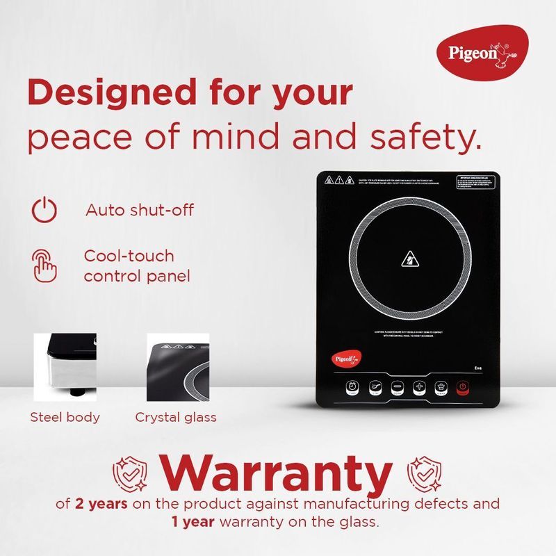 Pigeon 2000W Infrared Cooktop Black - Image 5