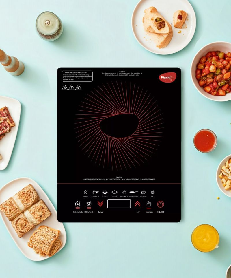 Pigeon 1800W Induction Cooktop Black - Image 5