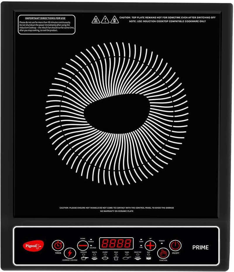 Pigeon 1800 W Induction Cooktop Push Button - Buy Pigeon 1800 W Induction Cooktop Push Button Online at best price in India : Flipkart.com