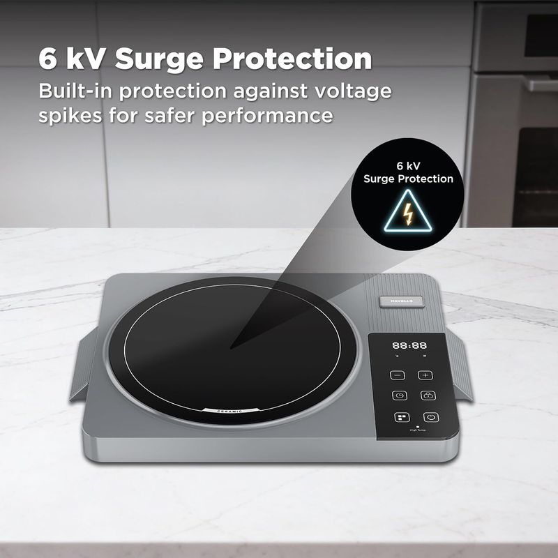 Havells 2000W Infrared Cooktop, Grey - Image 4