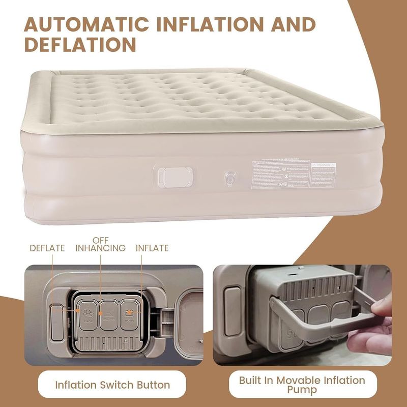 RUMQOL Inflatable Air Bed Mattress Sofa with Pump - Image 5
