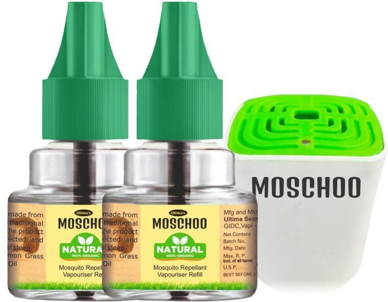 moschoo natural mosquito repellent vaporizer machine 2 refills