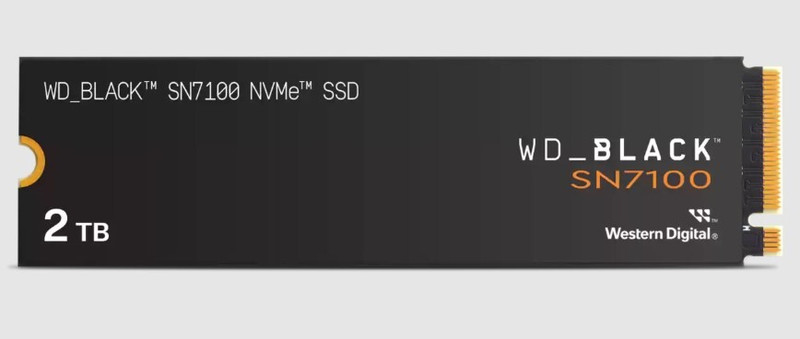 Wd Black Sn7100 Nvme 2 Tb Desktop Black Pcie Nvme Internal Solid State Drive Ssd Wds200t4x0e