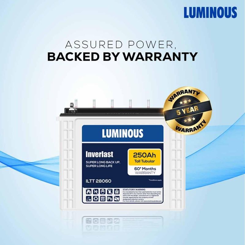 LUMINOUS ILTT28060 Inverter Battery 250 Ah - Image 4