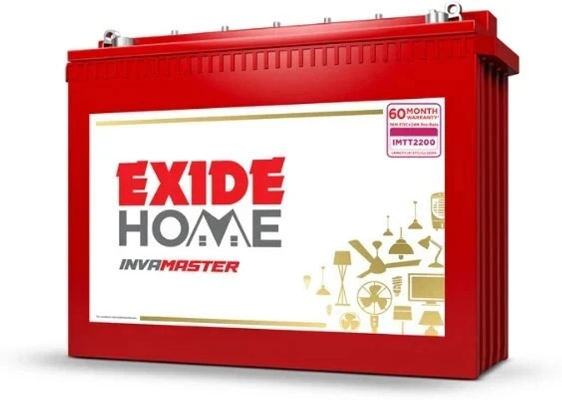 EXIDE 60 Months Warranty Tubular Inverter Battery 220 Ah, IMTT2200
