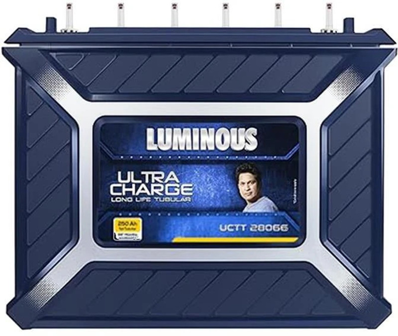 LUMINOUS 66 Months Warranty Tubular Inverter Battery 250 Ah, UCTT 28066