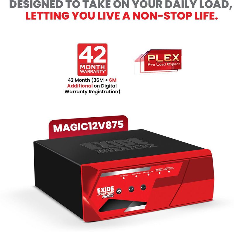 EXIDE MAGIC 12V875 Square Wave Inverter - Image 3