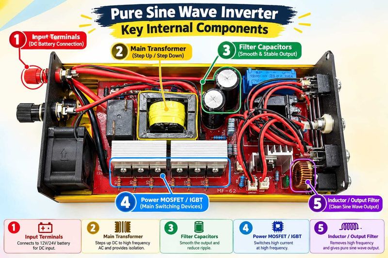 CLAPON 68000W Pure Sine Wave Inverter 1200 VA - Image 3