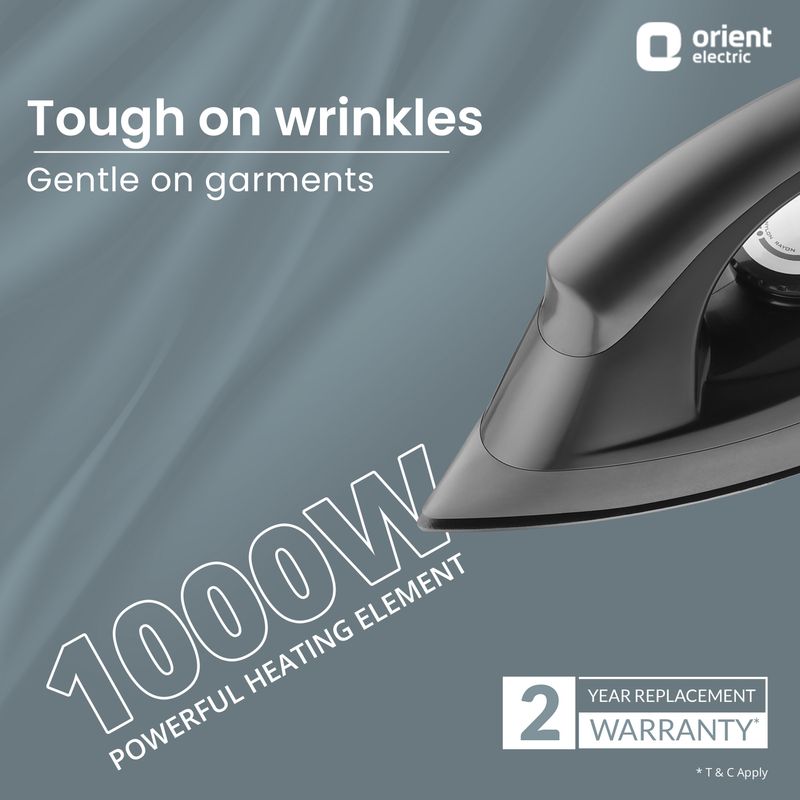 Orient Electric Fabriglide 1000W Dry Iron - Image 3
