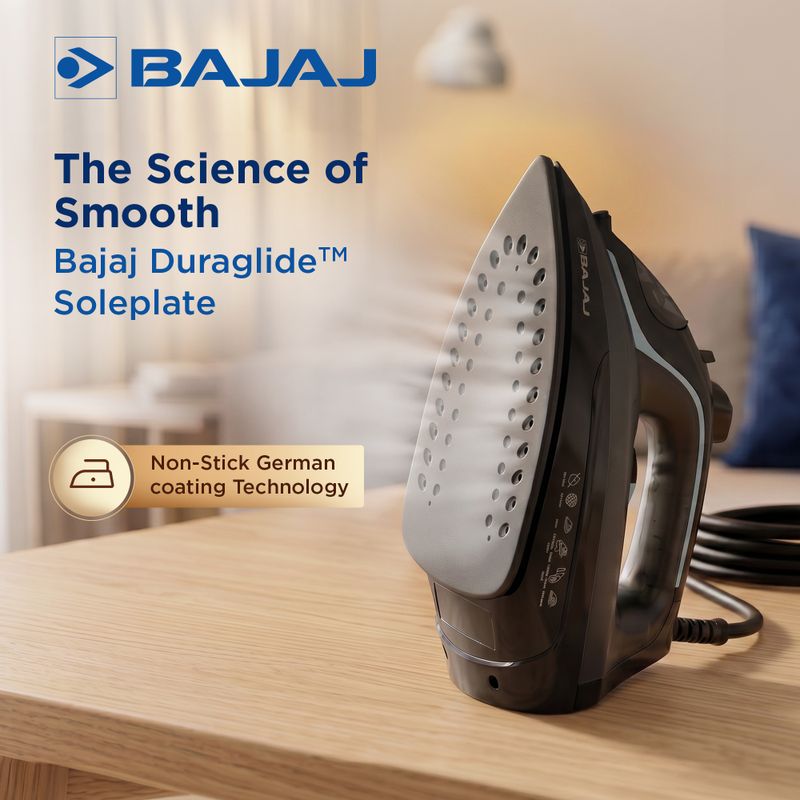 BAJAJ MX 45 2000W Steam Iron (Black & Grey) - Image 6
