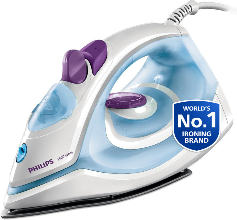 PHILIPS by PHILIPS GC1905 1300 W Steam Iron White and blue