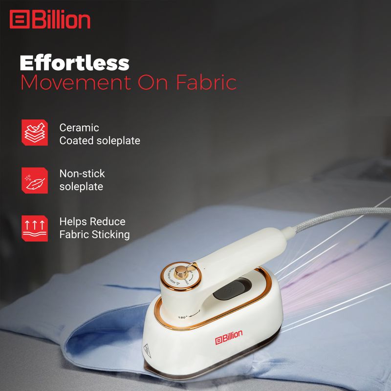 Billion Glide 1000W Garment Steamer White - Image 5
