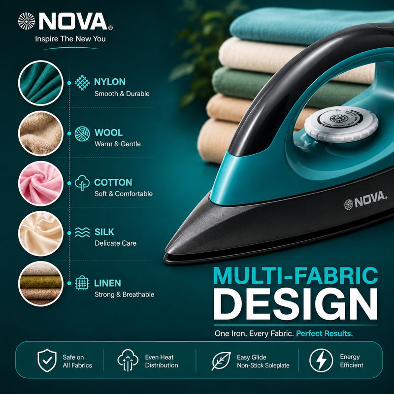 Nova Plus Amaze NI 10 1100W Dry Iron - Image 5
