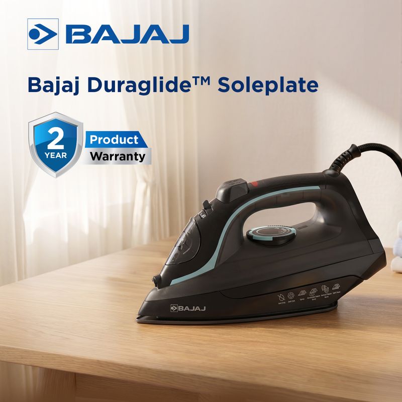 BAJAJ MX 45 2000W Steam Iron (Black & Grey) - Image 4