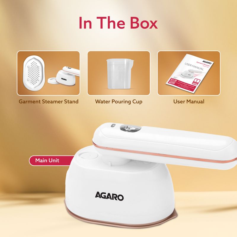 AGARO Regal Mini Garment Steamer 1200W - Image 6