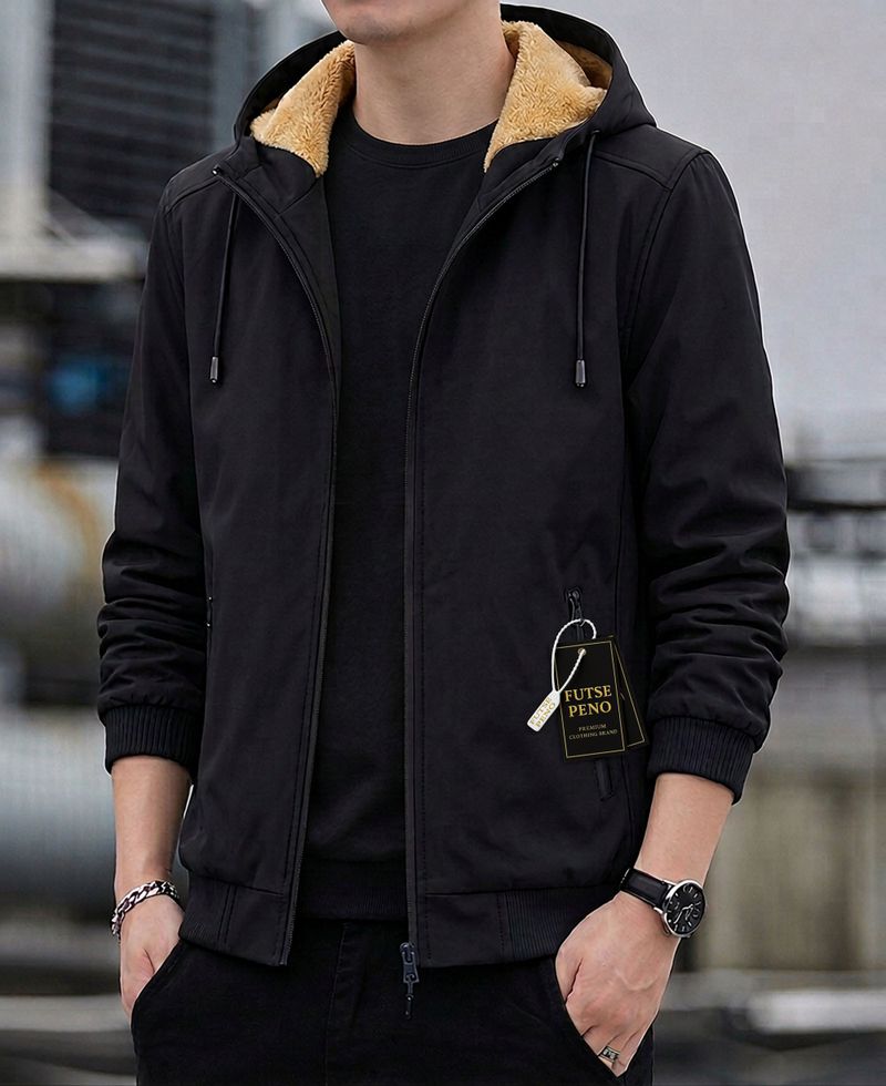Men Solid Casual Jacket - Image 6