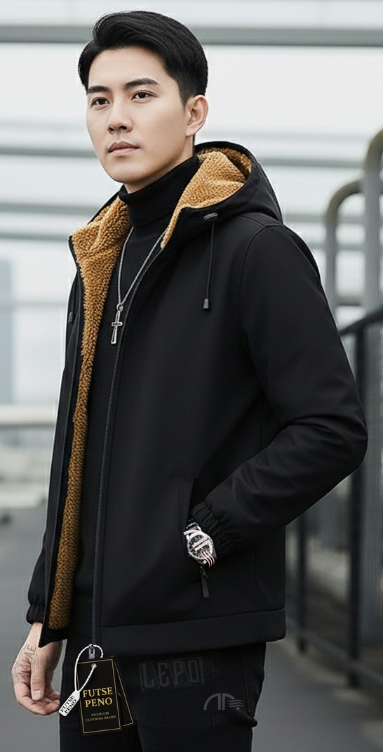 FUTSE PENO Men Solid Casual Jacket - Image 4
