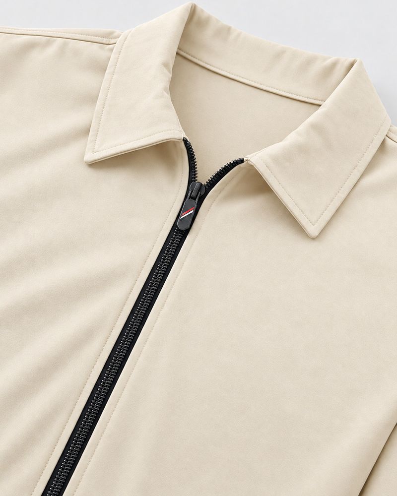 N AND J Men Solid Casual Jacket - Image 3