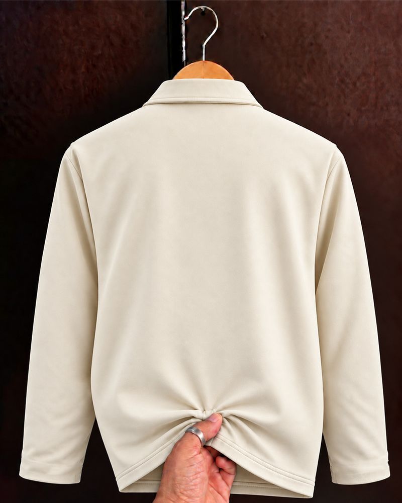 N AND J Men Solid Casual Jacket - Image 4