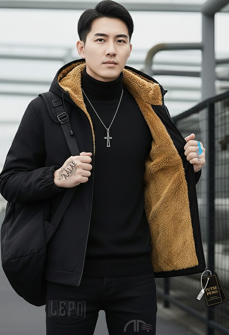 FUTSE PENO Men Solid Casual Jacket - Image 5