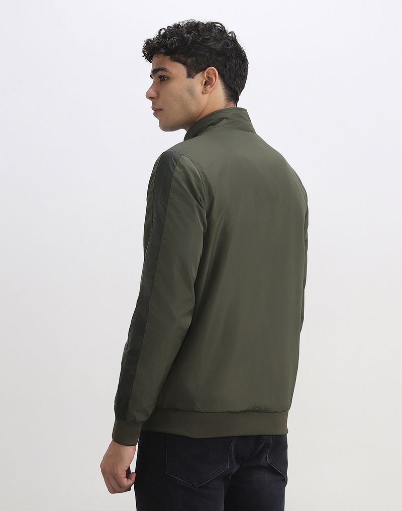 Men Solid Casual Jacket - Image 4