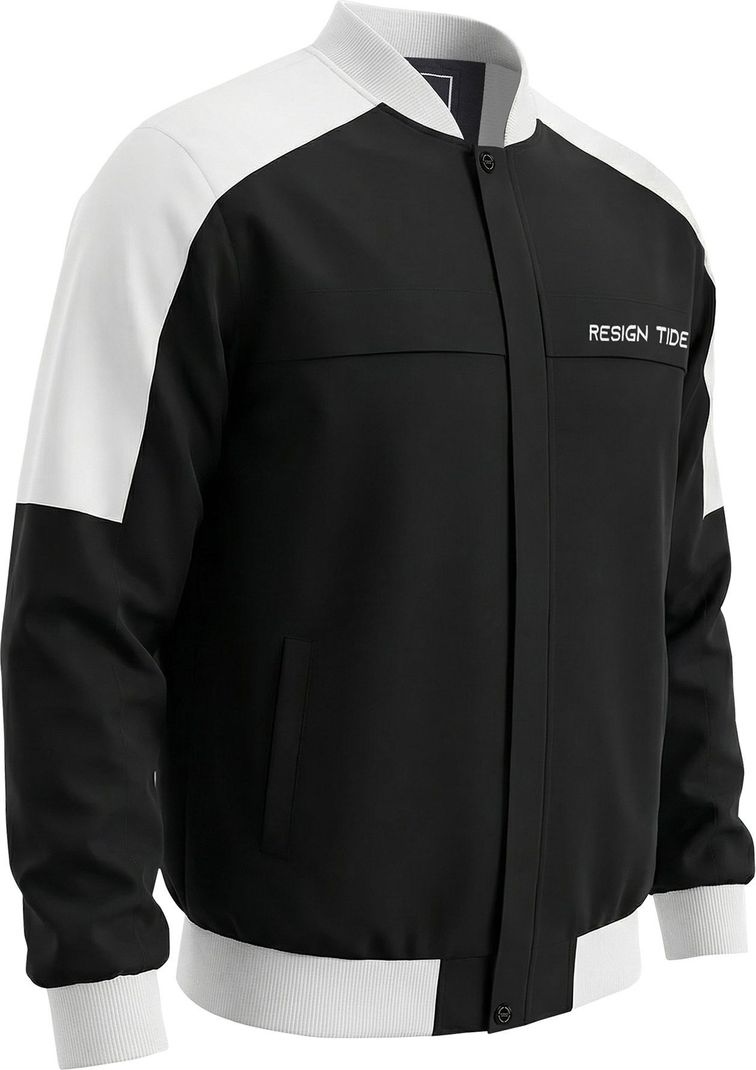 LIZBEE Men Colorblock Bomber Jacket - Image 6