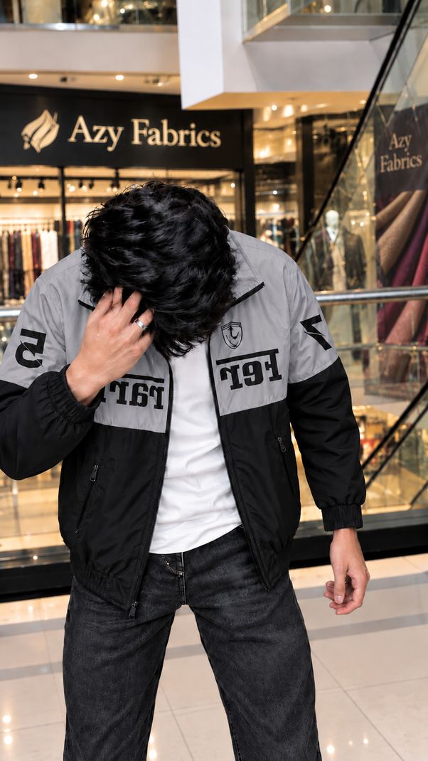Azy Fabrics Men Printed Sports Jacket - Image 5