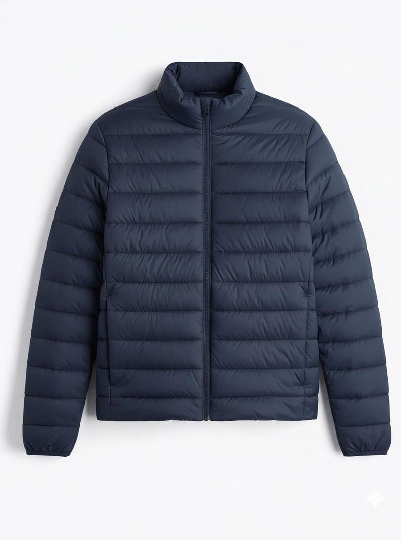 UNSTD Men Plus Size Solid Puffer Jacket - Image 2