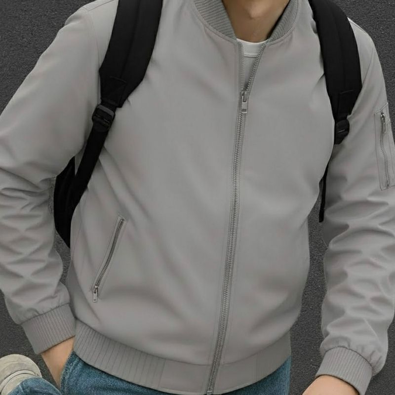 Caraba Men Solid Casual Jacket - Image 4