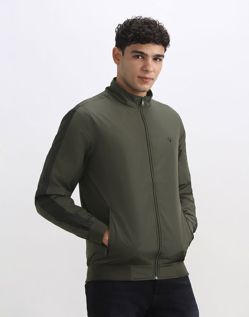 Men Solid Casual Jacket - Image 3