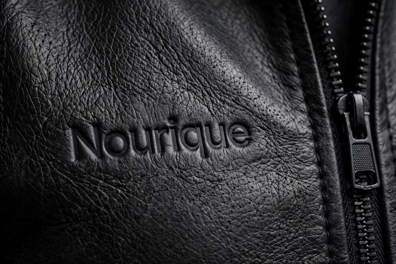 NOURIQUE Men Solid Leather Jacket - Image 4