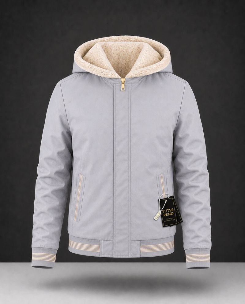 FUTSE PENO Men Striped Casual Jacket - Image 3