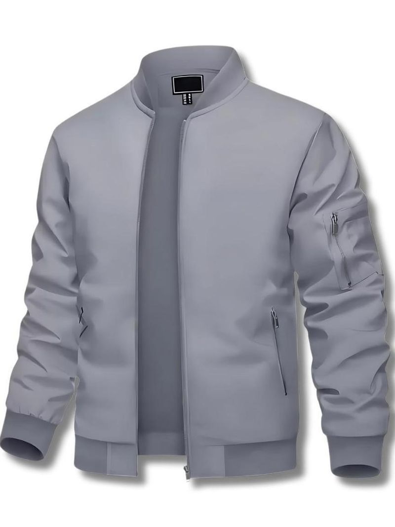 Men Solid Biker/Riding Jacket - Image 2