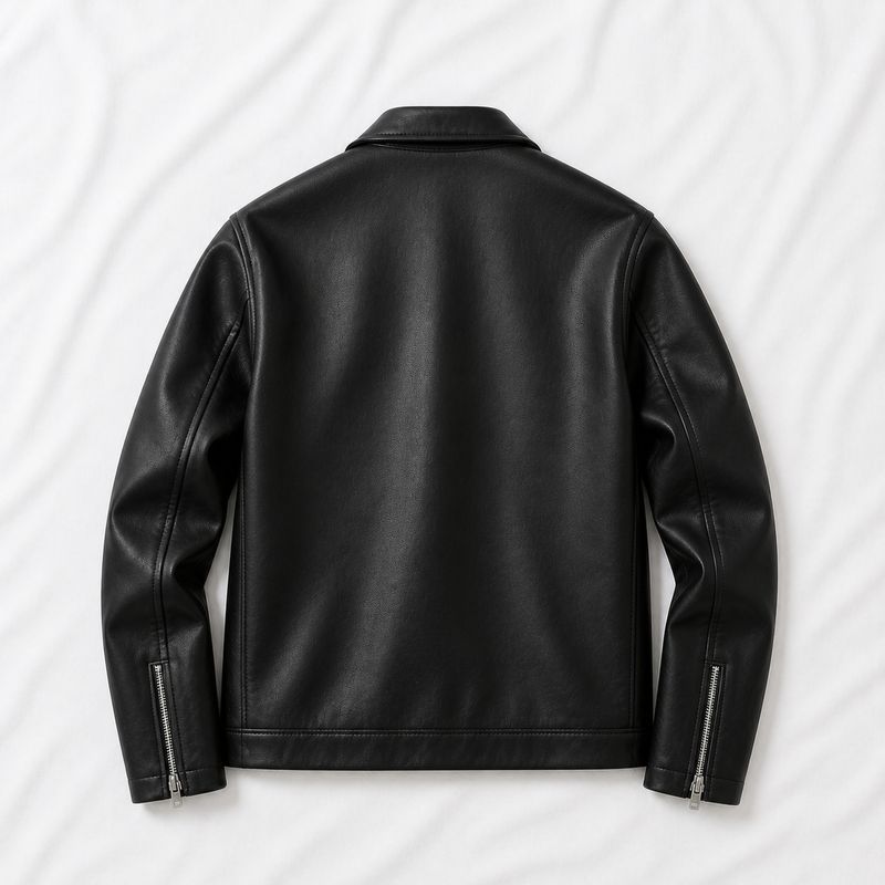UrbanSkull Men & Women Solid Leather Jacket - Image 3