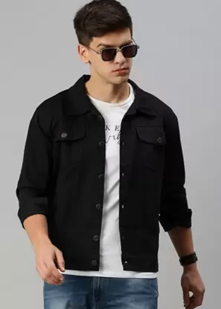 metronaut full sleeve solid men denim jacket