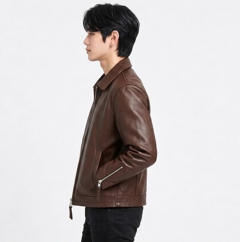 AVLIFESTYLE Men Solid Biker Jacket - Image 4