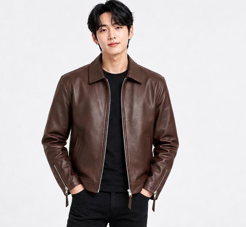 AVLIFESTYLE Men Solid Biker Jacket - Image 2