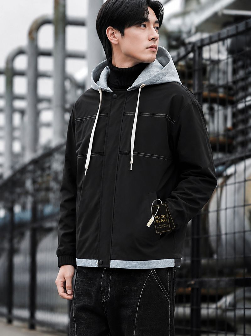 FUTSE PENO Men Self Design Casual Jacket - Image 5
