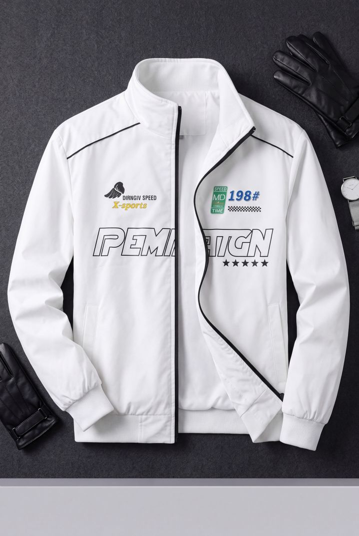 ZEPPI Men Printed Biker/Riding Jacket - Image 2