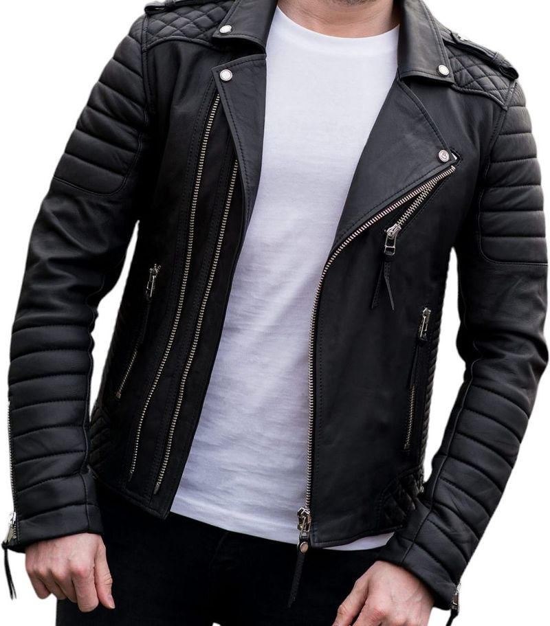 Vinto Men Solid Biker/Riding Jacket - Image 2