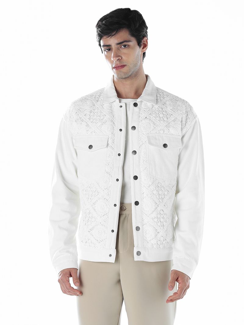 JACK & JONES Men Self Design Casual Jacket - Image 3